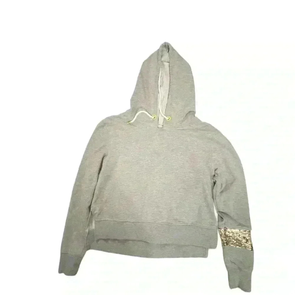 Gray with sequin sleeve accent, Sam Edelman hoodie ss8